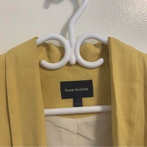 Yellow Frank & Oak Blazer